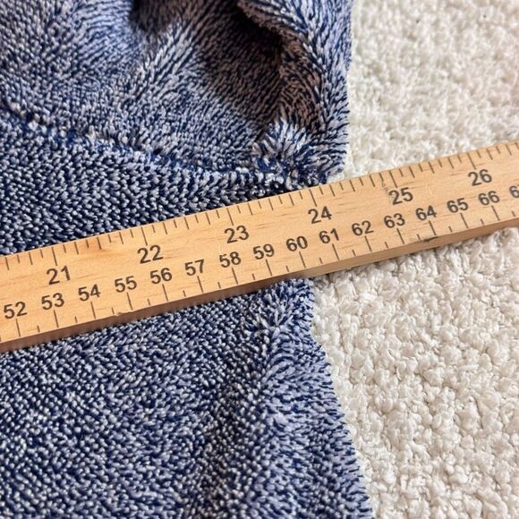 Stan Herman sweatshirt Womens Sz XL Sherpa full zip loungewear comfortable Blue - Picture 6 of 11